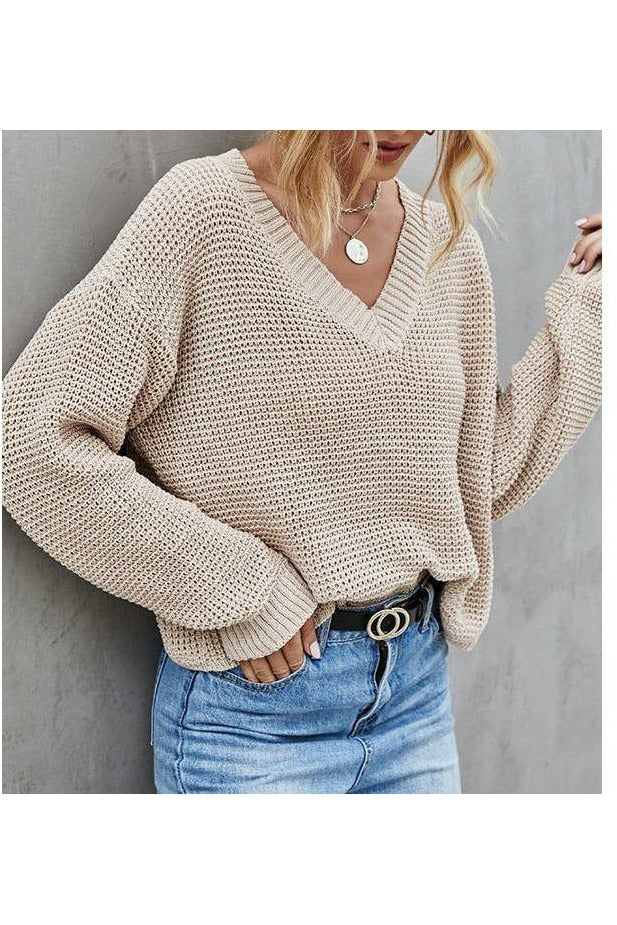 Look At Me V-Neck Sweater - MONZI