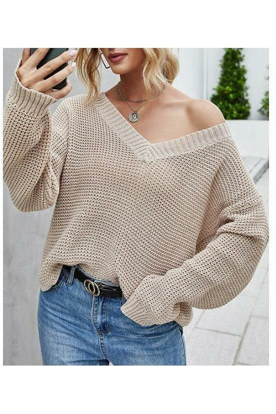 Look At Me V-Neck Sweater - MONZI