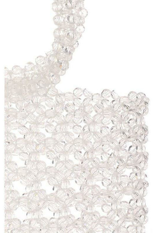 Crystal Clear Beaded Purse - MONZI