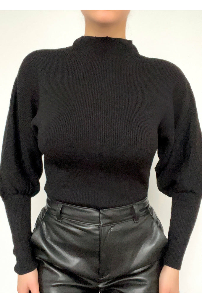 Black Belle Sleeve Sweater