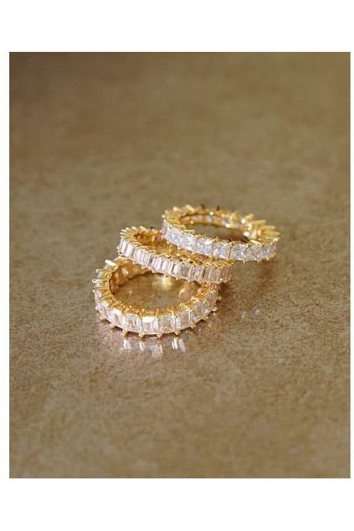 Gold Pave Eternity Ring - MONZI