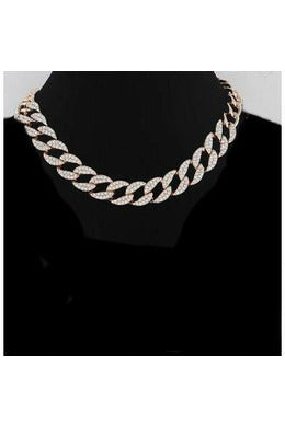 Gold Sparkly Chain Necklace - MONZI