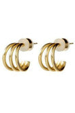 Gold Split Hoop Earrings - MONZI