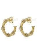 Gold Wrap Hoop Earrings - MONZI