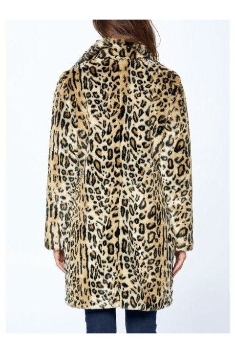 Leopard Faux Fur Coat - MONZI