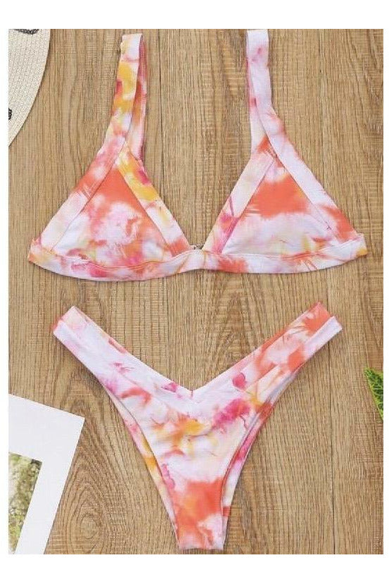 Orange Tie Dye Bikini - MONZI