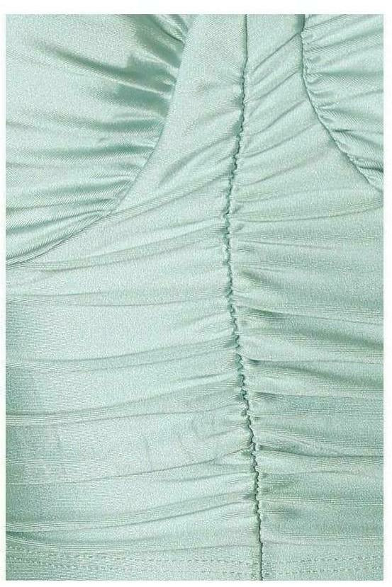 Mint Ruched Bustier Top - MONZI