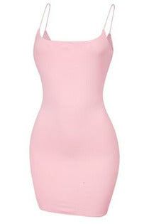 Light Pink Sleeveless Mini Dress
